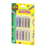 SES Creative Biodegradable Glitter 10 Colours - Multi/patterned - ONE SIZE