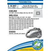 Hanestroem – Vacuum cleaner bags K347 fits: MELISSA 640-021, 640-023, 640-028, 640-035