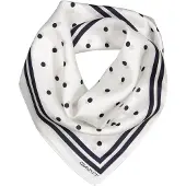 Gant Dot Print Silk Scarf - Cream - ONE SIZE