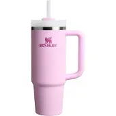 Stanley Quencher H2.O FlowState Tumbler ruostumaton tumbler-pullo ja pilli keskitason Cherry Blossom 1 kpl