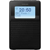 Philips TAR5100/10 -kelloradio DAB+, FM ja Bluetooth, musta