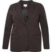 KAFFE CURVE Kcsakira Blazer - Burgundy - 44