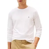 Tommy Hilfiger Paita 'Long Sleeve Slim' laivastonsininen / punainen / valkoinen