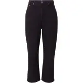 Levi's Farkut 'Ribcage Straight Ankle Jeans (Plus Size)' musta denim