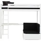 Hoppekids ECO Dream MEGA sänky 90x200cm, Lounge moduuli, pöytä - valkoinen White