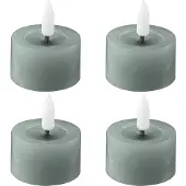 Edelweiss - LED Tuikku 4,5x2,5 cm 4 kpl Sage