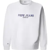 Pepe Jeans for man. PM582922 Sweatshirt Tadeo white (M), Casual, Cotton