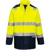 Portwest FR605 Bizflame Hi-Vis lämpövuorellinen ja sateenkestävä valokaarisuojattu takki