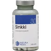 Natura Media Biosorin Sinkki 30 mg 120 kaps. ravintolisä