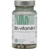 Raw Organic Natura Media B6, 25mg, 60 kaps.