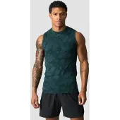 ICANIWILL Sculpt Seamless Graphic Tank Top M Dark Dusty Teal