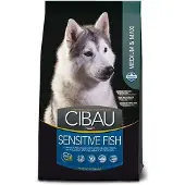 Farmina Cibau Sensitive Fish Medium & Maxi, Koiran kuivaruoka, Adult, 12 kg