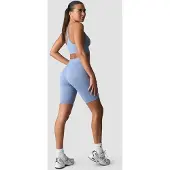 ICANIWILL Define Seamless V-shape Biker Shorts Metal Blue
