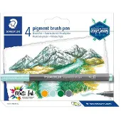 Staedtler pigment brush pen 371, Kulta, 1 kpl (371 BK4-2)
