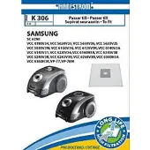 Hanestroem – Vacuum cleaner bags K306 fits: SAMSUNG VCC 4180V34, VCC 53630V3W