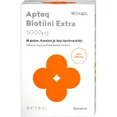 Apteq Biotiini Extra 5000 µg 180 kaps