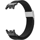 INF Kudottu nailonranneke Xiaomi Mi Band 8/9:lle Black