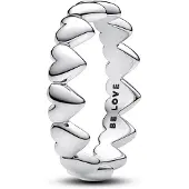 Pandora Moments sydänrivisormus hopea 193427C00-50