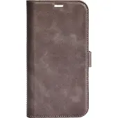 Essentials – iPhone 13 Mini leather wallet, detachable, Grey (1110567)