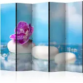 Artgeist Pink Orchid And White Zen Stones 5-osainen sermi
