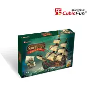 Cubic CUBICFUN 3D palapeli Espanjan sotalaiva The San Felipe