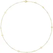 Tory Burch Delicate Moondance Pearl Necklace - Gold - ONE SIZE