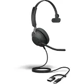 Jabra Evolve2 40 SE, USB C/A, MS Mono headset