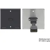 Kramer WP-H1M(WP-HDMI1M)/BE/DE(W) PASSIVE WALL PLATE - HDMI (85-0023599)