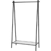 Songmics Päällysvaateteline HSR23BK 92,5 x 33,5 x 153 cm, mattamusta