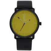 666 Barcelona Kello - - 325 - Kvartsi - Nahka - 42 mm - Keltainen