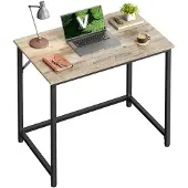 Songmics Työpöytä 50x80x76cm., vaaleanruskea/musta