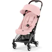 Cybex Coya matkarattaat Peach Pink/Chrome Dark Brown