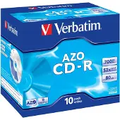 Verbatim CD-R AZO, 52X, Crystal (10)