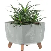 Prosperplast GRACIA SQUARE BETON EFFECT neliskanttinen kukkaruukku DGQL300E-422U, Väri Betoni, , Mitat 29x29x22 cm