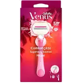 Gillette Venus Comfortglide Sugarberry Miami naisten karvanpoistokone sisältää suihkupidikkeen 1 kpl