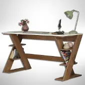 Hobby Hall Kirjoituspöytä Lungo 140x73x60 cm Tumma tammi