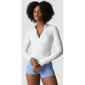 ICANIWILL Ignite Seamless 1/2 Zip Long Sleeve White