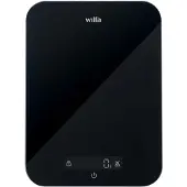 Wilfa MAX KS2B-10 Keittiövaaka, 10 kg, Musta