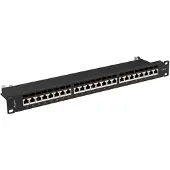 Lanberg PPS7-1024-B PATCH PANEL 24 PUERTOS 1U CAT.7 FTP NEGRO