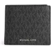 Michael Kors for man. 39F9LGYF5P Fine Greyson Wallet with logo black (OSFA), Casual, Canvas