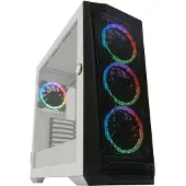 LC-Power Holo-1_X, Midi Tower, PC, Valkoinen, ATX, mikro ATX, Mini-ITX, EATX, Metalli, Muovi, 16,5 cm (LC-805BW-ON)