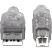 Manhattan COLORED FIBER OM1 62.5/125 MULTIMODE FIBER OPTIC PATCH CABLE - OFNR PVC, ST-LC, BLUE, 5-M (16.4-FT.) (FOCMR62-005M-STLC-BL)