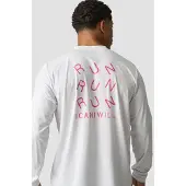 ICANIWILL Essential Dri-Release Printed Long Sleeve White