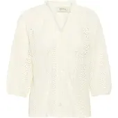 Cream Crrubby Lace Shirt - - 44