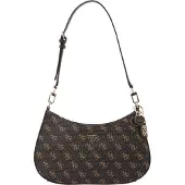 GUESS Käsilaukku 'NOELLE II TOP ZIP SHOULDER BAG' karamelli / suklaa