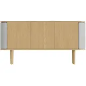 UMAGE Treasures 3-ovinen kaappi tammi/Sterling