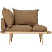 UMAGE Lounge Around 1,5-paikkainen sohva Oak/Sugar Brown