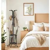 Hobby Hall Vaaterekki 40x40x175 cm, Musta, Riidepuu, SONGMICS, 40x40x175 cm, Must