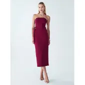 BWLDR Cocktailmekko 'Bydee' burgundin punainen