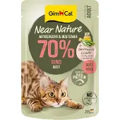 GimCat 16x85g Near Nature nauta kissanruoka